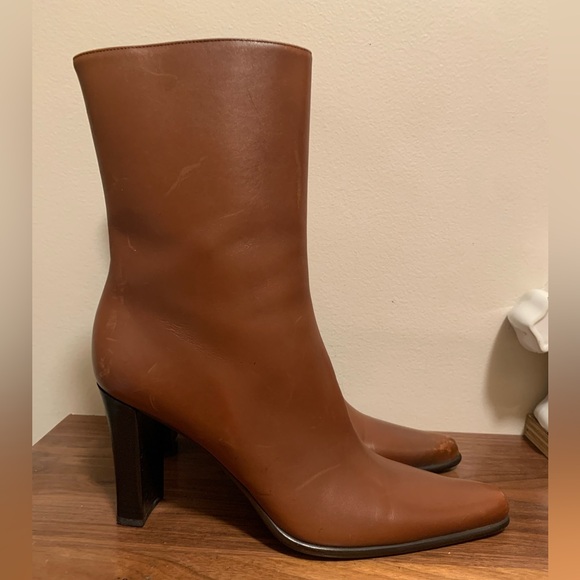 Via Spiga Shoes - Via spiga leather heeled boots size 9 1/2 M